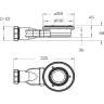 Душевой поддон из искусственного мрамора BELBAGNO TRAY-MR-UNO-RH-120/80-550-35-W-R-BO