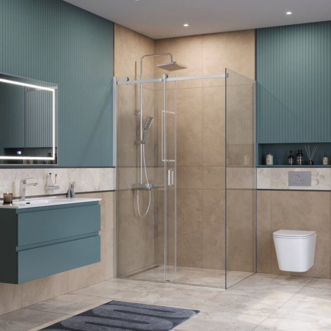 Душевой уголок BELBAGNO SOFT_CLOSE-2-AH-1-110/100-C-Cr