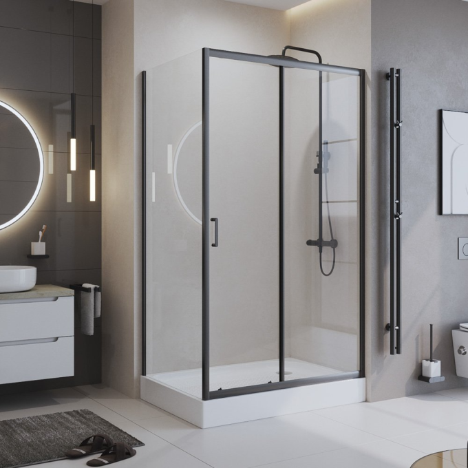 Душевой уголок BELBAGNO UNO-195-AH-1-160/80-C-Cr