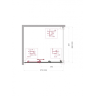 Душевой уголок BELBAGNO UNO-195-AHF-31-100/90-P-Cr