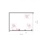 Душевой уголок BELBAGNO UNO-195-AHF-31-120/90-P-Cr