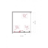 Душевой уголок BELBAGNO UNO-195-AHF-31-90/100-C-NERO