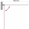 Шторка на ванну BELBAGNO SELA-V-1-80/140-Ch-Cr-R