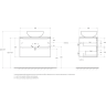 Тумба Bianco Lucido 80 см BELBAGNO ETNA ETNA80BL-KEPMCO-1084-SET