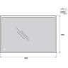 Зеркало 50x80 см BELBAGNO SPC-GRT-500-800-LED-TCH