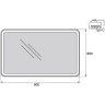 Зеркало 90x80 см BELBAGNO MARINO SPC-MAR-900-800-LED-TCH